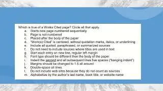 MLA Review
