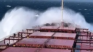 समुन्दर का ख़ौफ़नाक नज़ारा || मर्चेंट नेवी || Rough sea 🌊 
