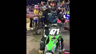 #471 Logan Karnow Makes First Supercross Main