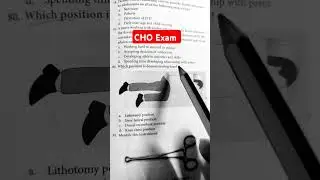 CHO Exam Preparation 2025 | CHO Exam Previous Year Question #cho #choexam #positions