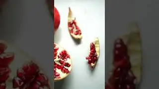 Fresh pomegranates on table #short #shorts #youtube short