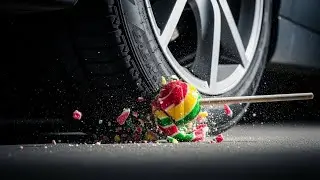 &ldquo;Realistic Car Tyre Crush Moments | Lollipop, Chocolate, Biscuit, Samosa, Fruits, Vegetables & more