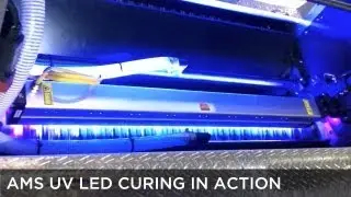 AMS LED UV Curing in Action for Printing