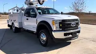 2017 FORD F550 BUCKET TRUCK BOOM TRUCK ALTEC AT37G UTILITY FOR SALE