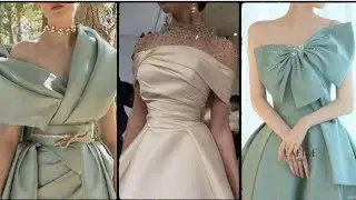 casual tea length dress and one off shoulder beautiful style