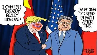 OCTOBER 30 Funny American Political Cartoon - Breaking News - US Politic Caricature - Trump Satire
