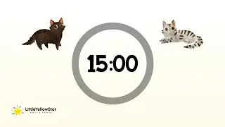 Fun Cute Cats Timer &ndash; 15 Minutes Countdown With Music | Adorable Classroom Timer