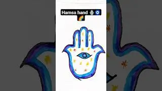 Hamsa hand 🪬🧿🌈#shorts #youtubeshorts