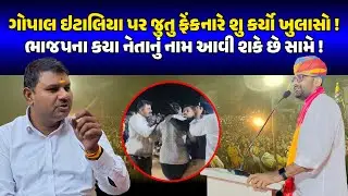 GOPAL ITALIA પર જુતુ ફેંકનારે શુ કર્યો ખુલાસો ! BJP ના કયા નેતાનું નામ આવી શકે છે સામે ! | JUNAGADH