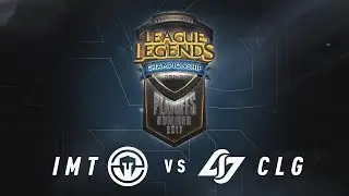CLG vs. IMT - Day 1 Game 3 | NA LCS Summer Split Semifinals | CLG vs. Immortals (2017)