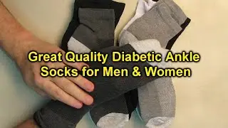 Pembrook Diabetic Ankle Socks for Men & Women | 6 Pairs Wide Non Binding Socks Quarter Length REVIEW