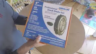 Oshlun SDS-0842 8-Inch 42 Tooth Stack Dado Set UNBOXING