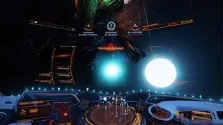 The Wolf attacking an Thargoid With The Gang