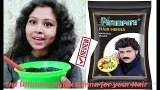 Parampara Ayurved Black Henna Honest Review & Demo | Parampara Ayurved Natural Henna Black | GlamUP