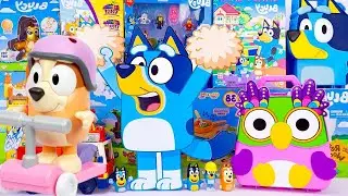 Collection Bluey Toys Unboxing Review 💙 Mystery Cute Bluey Box & Chattermax Figure Carrying Case