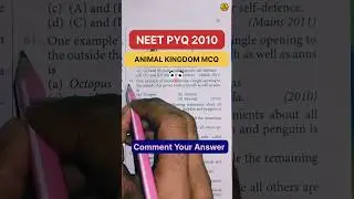 Animal Kingdom Neet Pyq Question Practice 2010 Bsc Nursing Neet Pyq #neet #neetpyq #biology #shorts