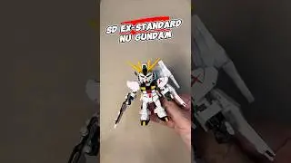 SD EX-STANDARD Nu Gundam, simple pose idea shooting sd gundam #gundam #bandai  #gunpla #modelkit