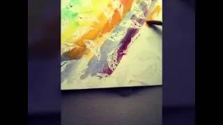 Carvado de Sellos: embossing con acuarela