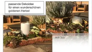 DIY: &bdquo;Goldene Herbst Dekoidee&ldquo; Naturmitbringsel in Szene setzen 🍁🍂/ Deko Jana