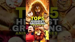 Top 5 Highest Grossing Indian Animated Movies🤑 #shorts
