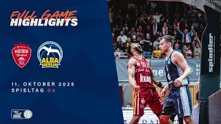 Fitness First W&uuml;rzburg Baskets vs. ALBA BERLIN - Full Game Highlights - Matchday 4, 25/26