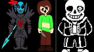Roblox: Undertale Boss battle: Прохождение Хард модных боссов.