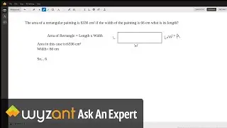 Finding the length of a rectangle with Area of 6336 and Width of 66.