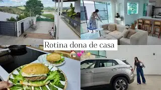 Rotina dona de casa: cuidados com o lar, fiz hamb&uacute;rguer caseiro, compras da semana, almo&ccedil;o simples