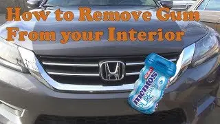 How to remove gum from your car interior