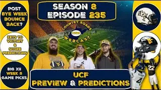 Предварительный обзор и прогнозы матча WVU против UCF! | Футбол WVU 2025 | CRW Pod, 8 сезон, эпиз...
