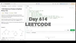 Day 614: LeetCode Problem 1339. Maximum Product of Splitted Binary Tree - Swift