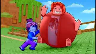 Стал футбольным мячом!/Roblox.Roll-A-Fat-Friend-2-Player-Obby