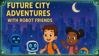 🎵 Future City Adventures with Robot Friends 🤖🌆(FL0076 | Fun Kids Sci-Fi Song 2025 🌈✨)