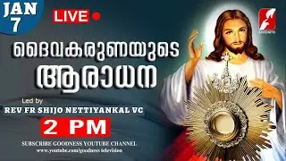 JAN 7|ദൈവകരുണയുടെ ആരാധന|Karuna kontha|FR SHIJO NETTIYANKAL VC|DIVINE ADORATION|Aradhana|GOODNESS TV