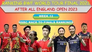Ranking BWF World Tour Final 2023 │ Setelah All England Open 2023 │
