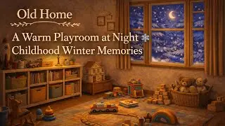 A Warm Playroom at Night ❄️ Childhood Winter Memories
