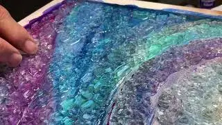 Part 7: Making a Tempered Safety Crash Glass Mosaic #temperedglassart 