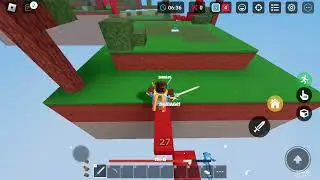playing bedwars 5vs5 first time first win-roblox