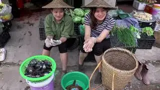 Village Life: Catching Eels & Mussels with Sister in the Swamp &ndash; Cooking Traditional Crab Soup!