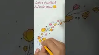 #Shorts| How to draw bud|  Bud drawing| Flower bud tutorial| Simple drawing| Laiba's sketchbook