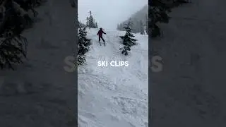 Skiing clips #fun #outdoors #snow #skiing #drop #sick @rizzacademy123
