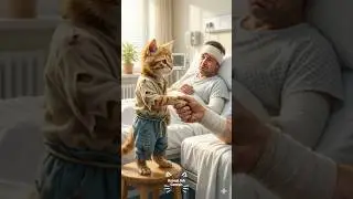 The poor orange cat's efforts for the bus people #cute #animalark #animals