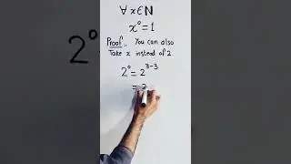 #proof of x^0=1 |#shorts |#shortsvideo | #youtubeshorts |#viral @mathsworld.8433