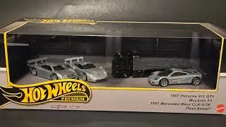 Открытие Hot Wheels McLaren - Porsche - Mercedes-Benz Diorama 2025