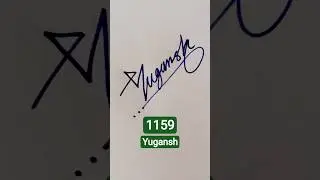 ✨🔥 #Yugansh #signature #design | Stylish & unique sign art 🖋️💫