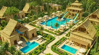 320 Days to Build a Resort City with 5-Star Hotels Using Only Primitive Tools