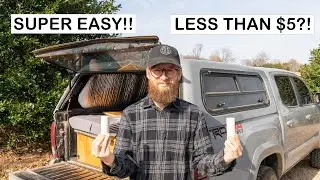 CHEAPEST way to LOCK yourself in Camper Shell from the INSIDE
