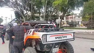Start Arranque Norra Mexican Baja Rally 1000 2023 UTV Sara Price, Max y Robby Gordon