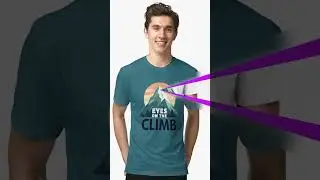 Eyes on the Climb &ndash; Motivational Mountain Silhouette Design