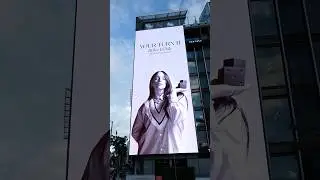 Billie Eilish Your Turn II Fragrance Billboard & Hamnet & Colorful Abstract Art LA January 6, 2026
